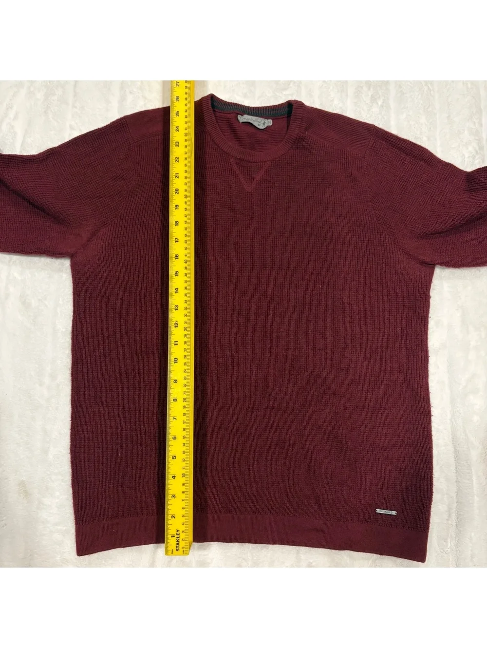 Smartwool Maroon Wool Sweater Men's Medium Warm Cozy Merino Knitwear